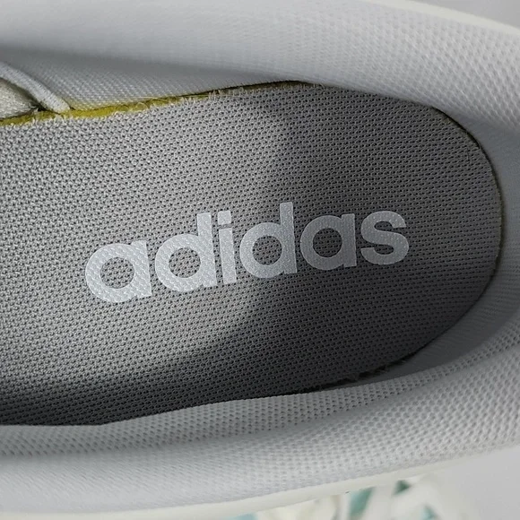 NWT adidas VL Court Base Women's Size 10 White Mint Green Sneakers JI1767 - Picture 15 of 16